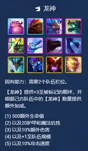 至尊龙神阵容搭配图解(云顶之弈阵容搭配图表)插图7