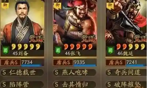 魏延张飞关羽阵容盾插图