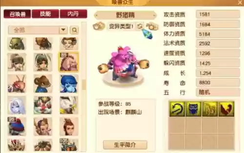 梦幻西游召唤兽105级带的插图