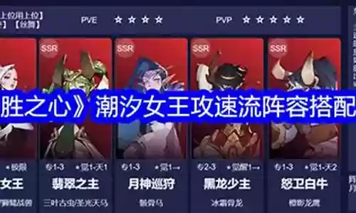 女王合作阵容搭配攻略男主