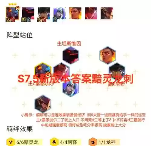神龙刺客阵容插图