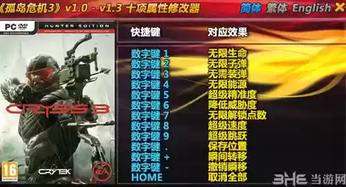 孤岛危机3全武器修改器怎么用插图