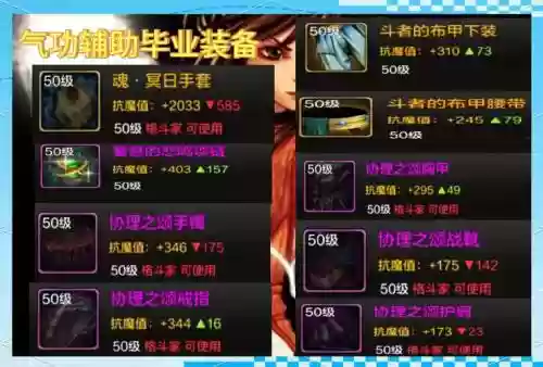 辅助流气功装备附魔