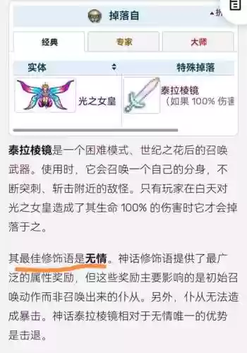 泰拉瑞亚召唤武器前缀插图