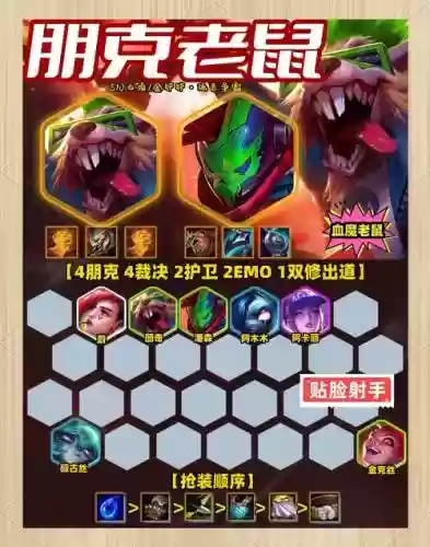 朋克阵容老鼠插图