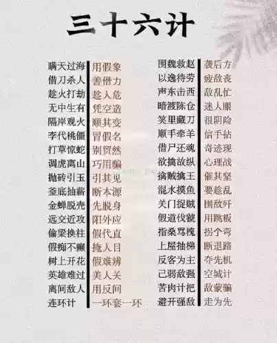 三十六计组合技能插图1