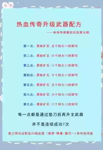 传奇武器幸运详解插图1
