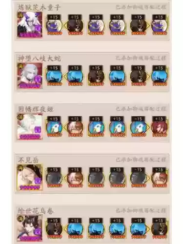 大蛇印记阵容