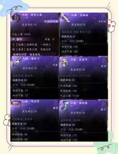 逆水寒装备稀有划分，逆水寒稀有部件大全插图1