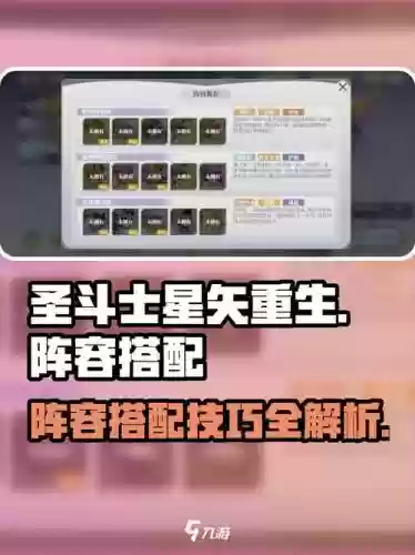 圣斗士星矢最后阵容搭配，圣斗士星矢最后阵容搭配是什么插图