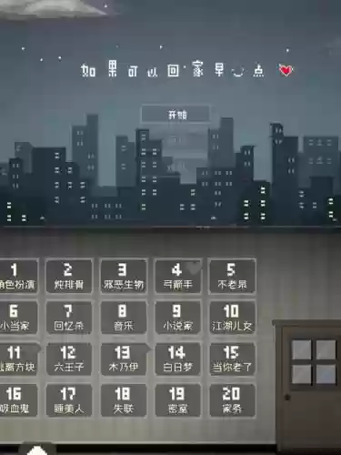 如果可以早点回家游戏攻略11，如果可以早点回家游戏攻略成就插图