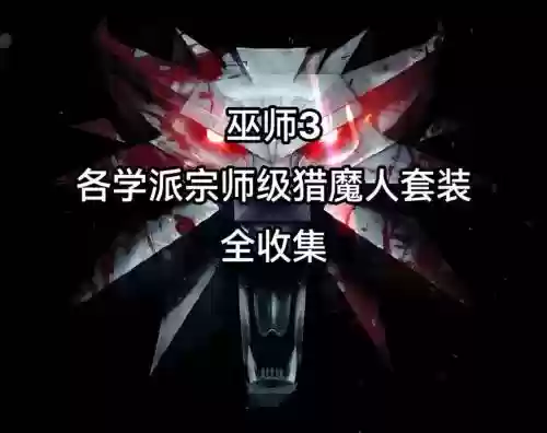 猎魔人装备选择，猎魔人用什么装备插图1
