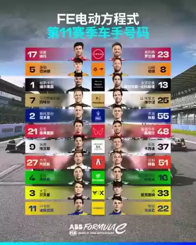 2022年各车队阵容搭配，2021 fe车队