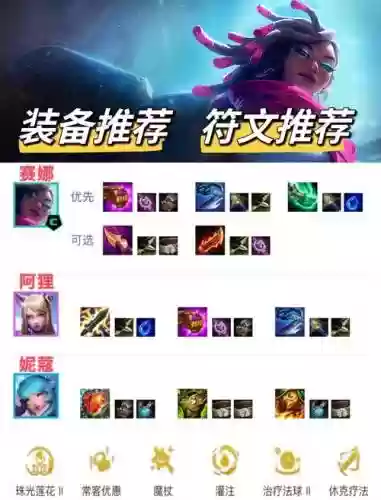 云搭配什么阵容赛娜，云顶之弈塞娜出装插图