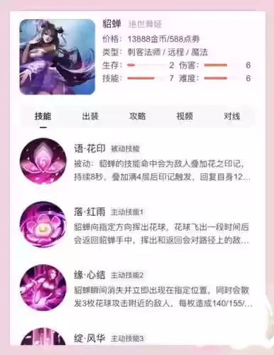 阵容搭配王者荣耀貂蝉技能，貂蝉技能玩法插图