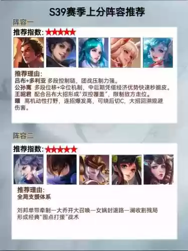 新赛季最强5排阵容搭配，2021五排阵容插图